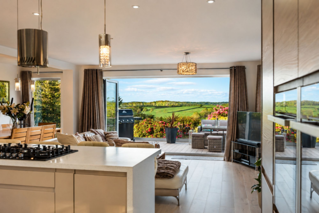 Kitchen/Living/Dining with Views