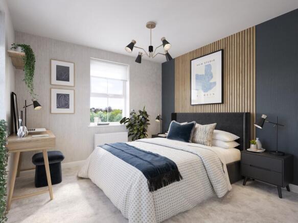 INTERNAL SHOT OF THE BEDROOM IN THE HENLADE