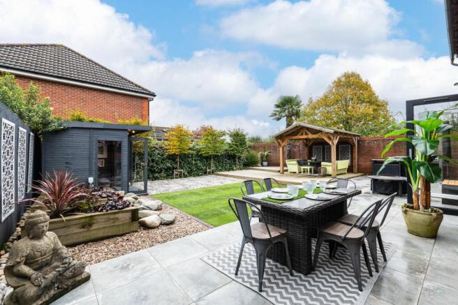 Professionally landscaped garden