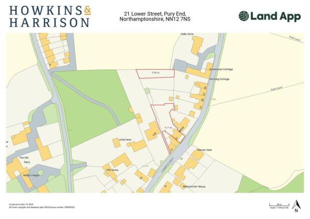 Land App- 21 Lower Street, Pury End, Northamptonsh