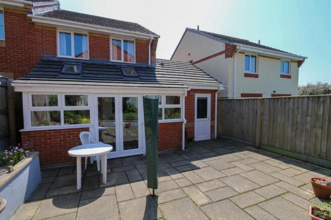 Rear of property
