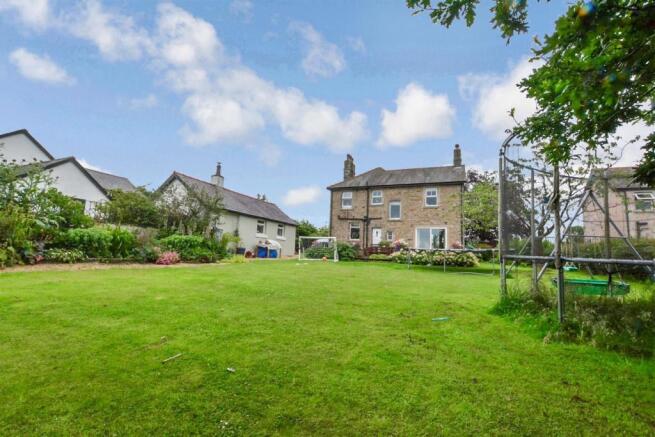 The extensive rear garden