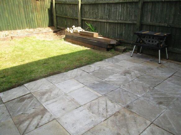 Paved patio area