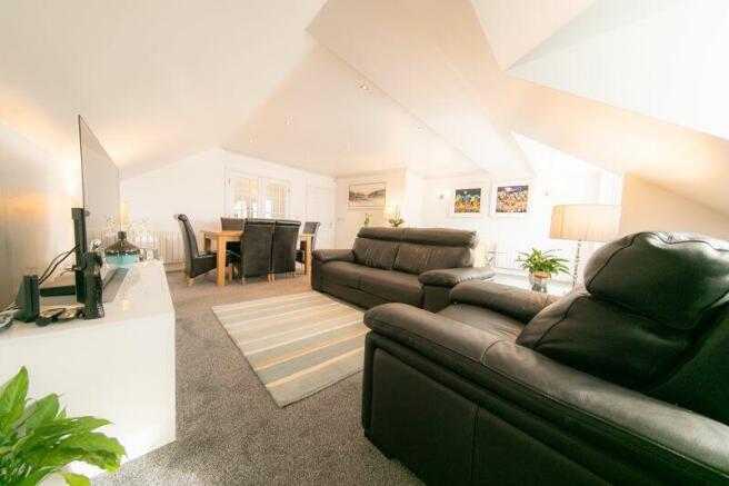 Open plan  living and dining space