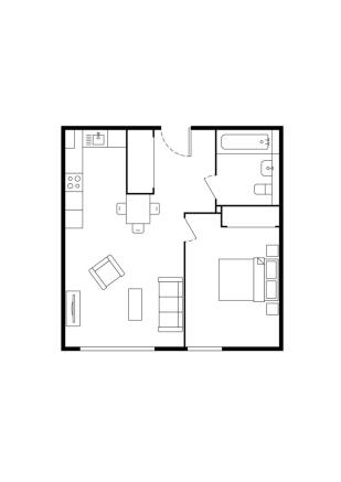 1-bed - 1B2P TYPE...