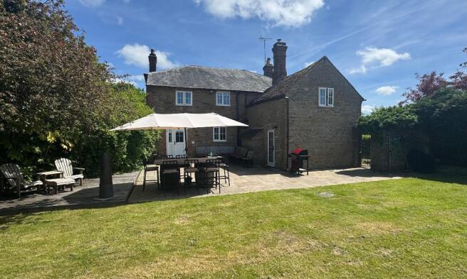 Rear of the house in May
