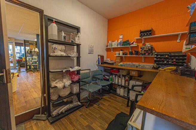 Hairdresser shop floor