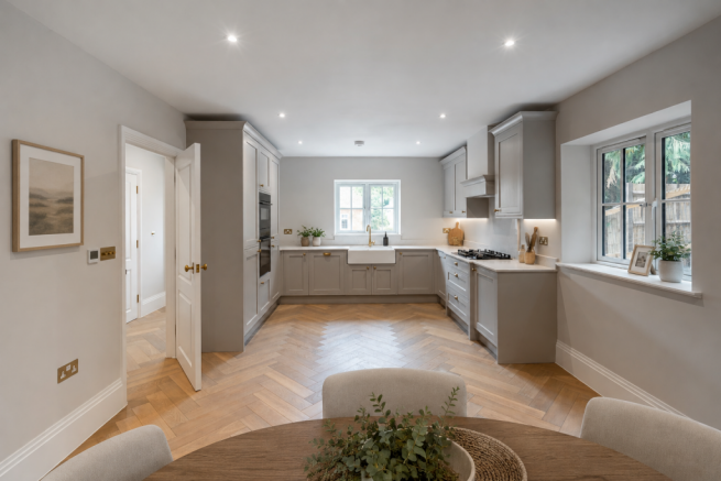 Furniture and furnishings have been virtually staged