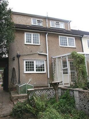 Rear of property