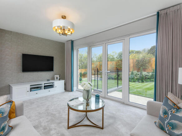 The Mill 4 bedroom Wilmington home internal lounge image with French doors