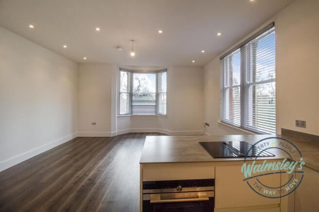 Kitchen open plan to living room
