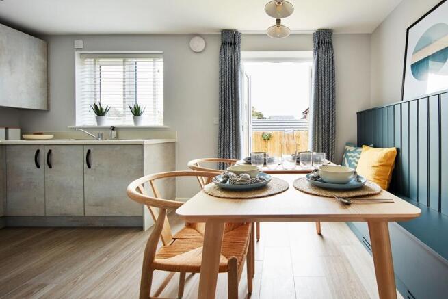 Doors leading out to the garden let the fresh air in