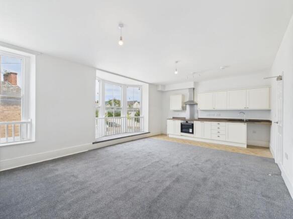 Open plan kitchen/living room