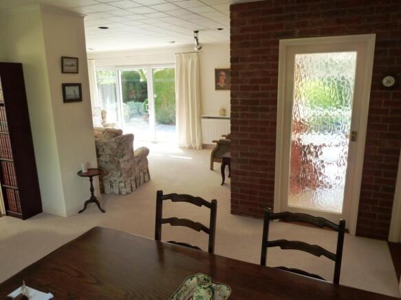 Dining area through to sitting area