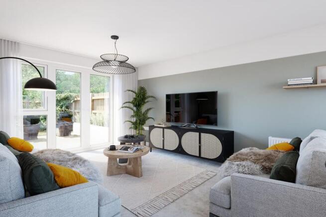 French doors leading to the rear garden, perfect for entertaining