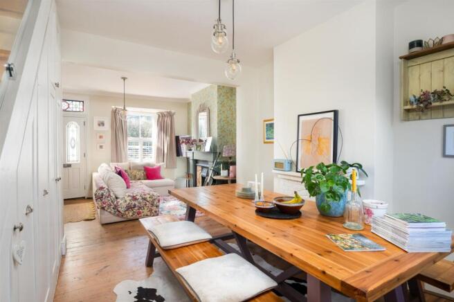 Open plan reception room