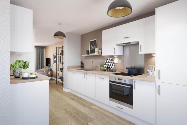 A brand new, modern kitchen is ready to go from the day you move in