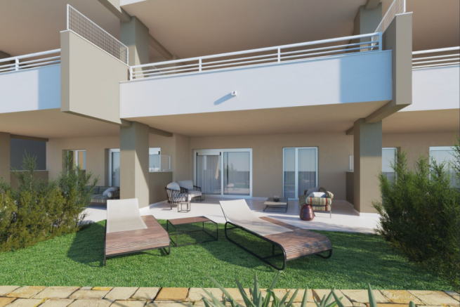 Terrace and garden