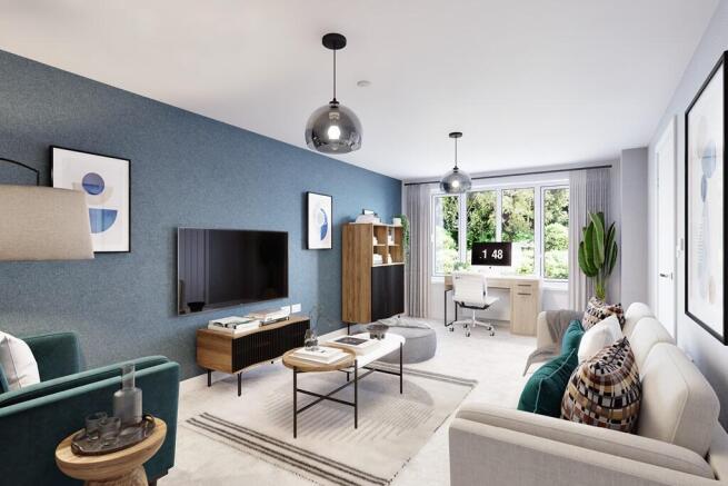 Sitting to the front of the home, the lounge has enough room for all