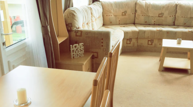 Bright Open Plan Lounge And Dining Area With Wrapa