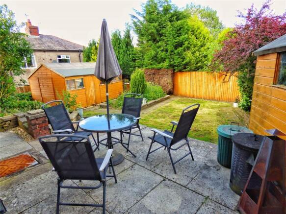 Rear Patio & Garden: