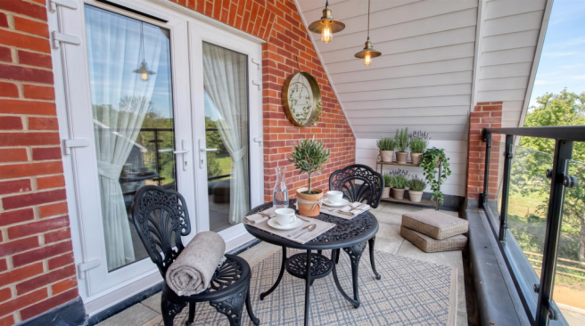 Staged Balcony