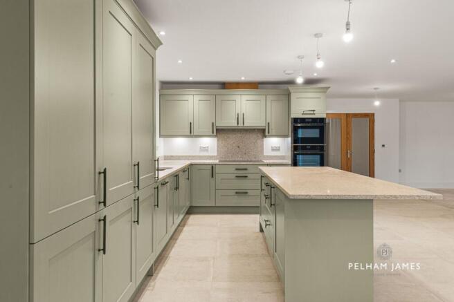 Open Plan Kitchen Diner, Gordon House, Corby Glen (virtually staged image)