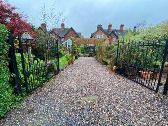 Gated Rear Driveway