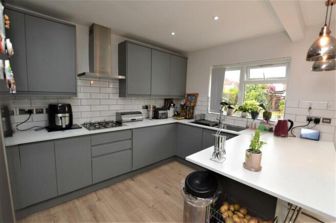 Open plan kitchen reception