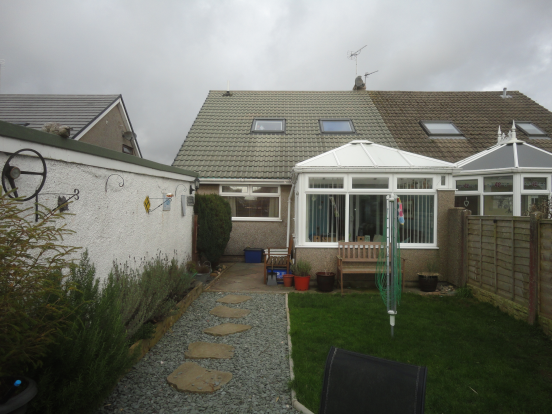 rear of property