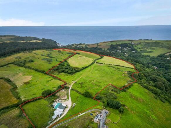 Drone View with boundary outline