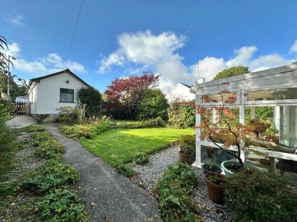 Garden and rear of garage