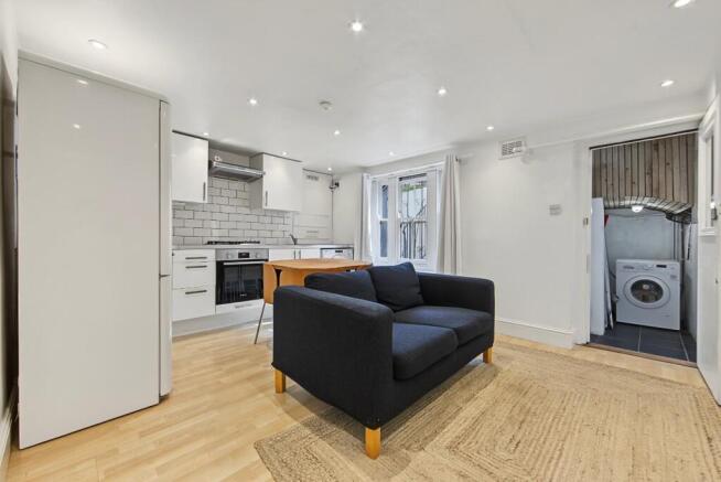 Living room and kitchen