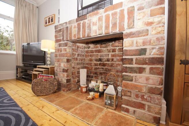 Exposed Brick Fire Place