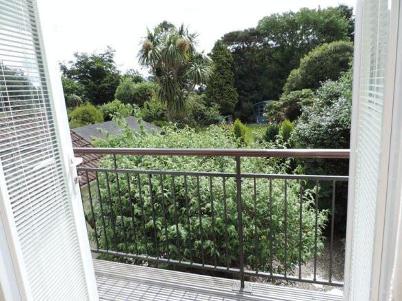 Balcony with v...