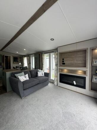 Abi Ingleton Lounge With Grey Sofa, Feature Firepl