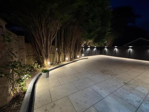 Enclosed Rear Garden Night