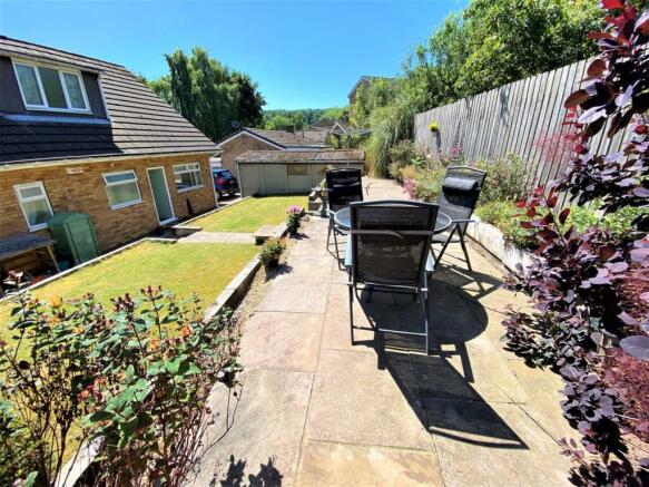 Paved seating area