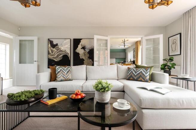 There's space for the whole family in this spacious living room