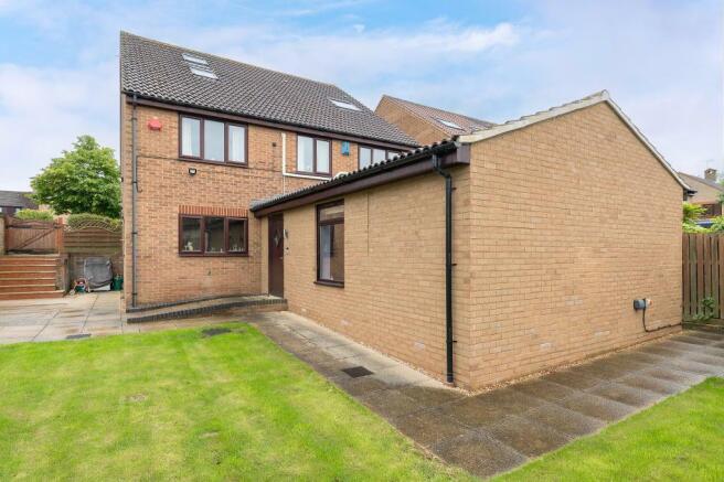 Rear of property
