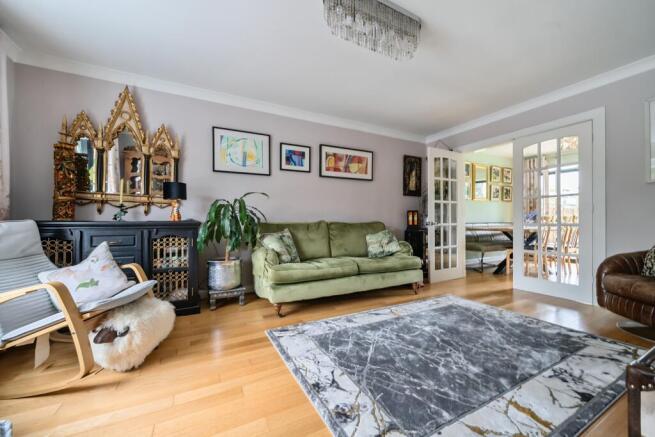 Living room through to dining area