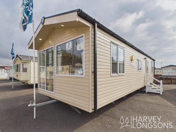 Exterior of the Sunseeker Zest holiday caravan for
