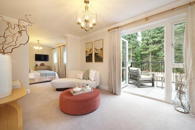 Bedroom and balcony