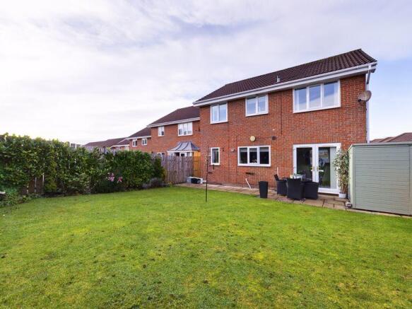 Rear of property
