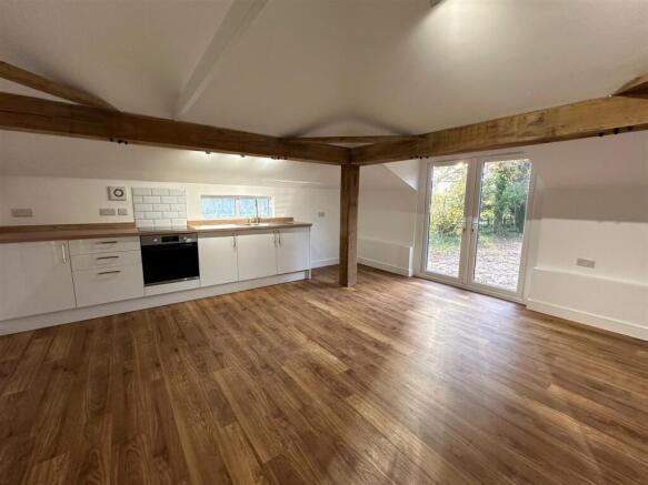 Lodge sitting room & kitchen