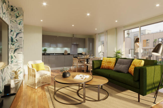 MEM099 Cable Wharf A2 Kitchen Lounge - 002
