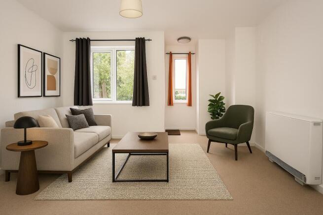 Virtually staged to illustrate the potential use.