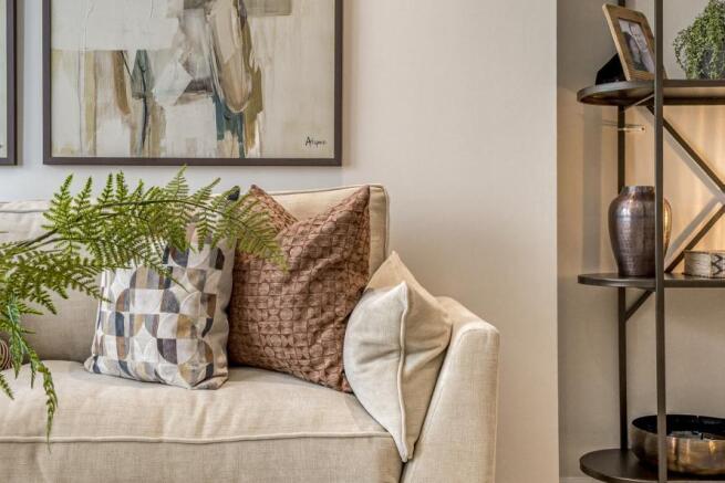 Kew Bridge Rise, Wren House,  living room close up