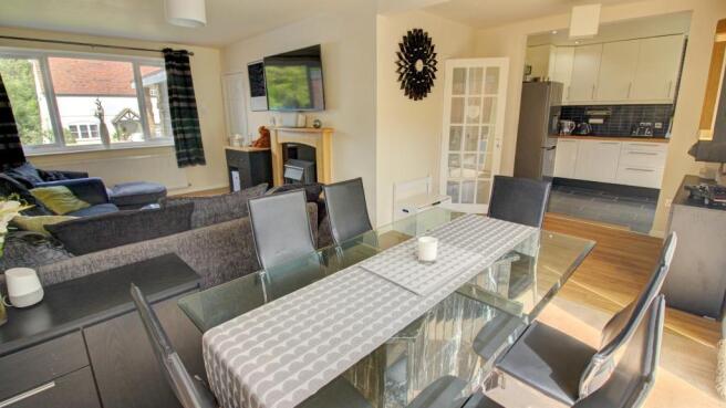 Lounge with Dining & Kitchen