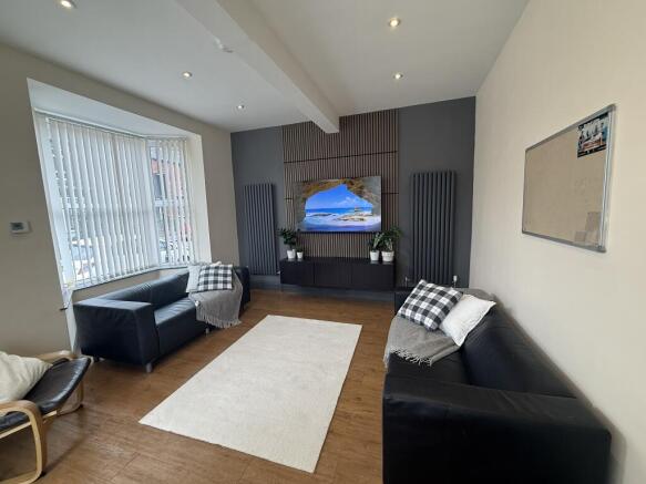 Living Area with 65 Inch TV